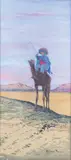 Touareg dans le désert by Alphonse Rey, Aquarelle gouachée signée en bas vers la droite, sold Oct 2022