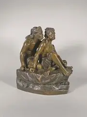 Canaris à Chios by Benedetto Civiletti, Epreuve en bronze à patine brun nuancé, sold Oct 2022