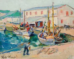 L'Anse-à-Beaufils by Rita Mount, oil on board, sold Feb 2025