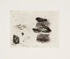 Objets sur la rue 2 by Betty Goodwin, monotype on rag paper, sold Feb 2025