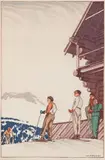 Temple Lodge by Walter J. Phillips, colour woodcut on paper, sold Jan 2025