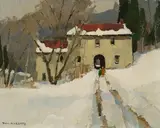 Armstrong's Mill by Tom Keith Roberts, oil on board, sold Jan 2025