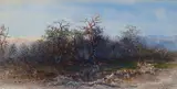 Landscape by Otto Reinhold Jacobi, 1872, watercolour on paper, sold Jan 2025