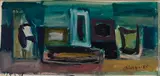 Untitled by Edmund Alleyn, 1955, oil on canvas, sold Jan 2025