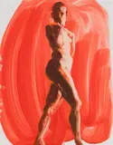 Untitled Nude by Eric Fischl, 1994, gouache on paper, sold Jan 2025