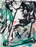 Sans titre by Marcelle Ferron, 1997, oil on foamcore, sold Dec 2025