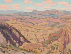 High Desert, North East of Mesa Arizona by Illingworth Kerr, 1981, oil on canvas, sold Dec 2025