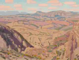 High Desert, North East of Mesa Arizona by Illingworth Kerr, 1981, oil on canvas, sold Dec 2025