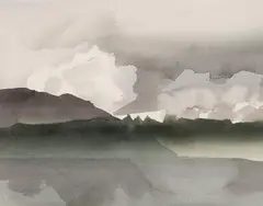 Winter Cove, Saturna Island, B.C. by Toni Onley, watercolour on paper, sold Dec 2025