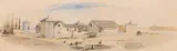 Untitled (Fort Yukon) by Frederick Whymper, 1867, watercolour on paper, sold Dec 2025