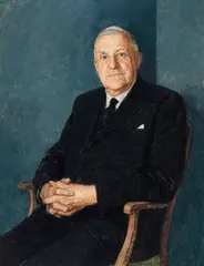 The Right Honourable Viscount Amory, Governor, 1965-1970 by Michael Noakes, 1971, oil on board, sold Dec 2025