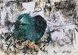 Sans titre by Marcelle Ferron, mixed media on paper, sold Apr 2025