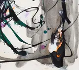 Sans titre by Marcelle Ferron, mixed media on paper, sold Apr 2025