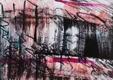 Sans titre by Marcelle Ferron, mixed media on paper, sold Apr 2025