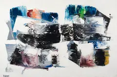 Candelle by Marcelle Ferron, oil on canvas, sold Nov 2024