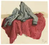 Zwei graue Jacken by Paul Wilhelm Tubbecke, 1878, Aquarell über Bleistift auf Velin, sold Nov 2017