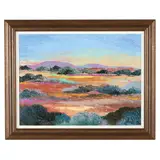 Technicolor Landscape by Bob Rankin, Oil on board, sold Jul 2026