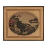 Thais by Louis Icart, Original drypoint etching on paper with hand watercolor, sold Jun 2026