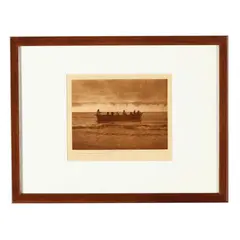 Start of Whale Hunt, Cape Prince of Wales by Edward S. Curtis, Photogravure, sold Jun 2026