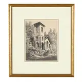 St. John-in-the-Wilderness, Flat Rock, North Carolina by Louis Orr, Etching, sold Jun 2026