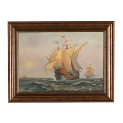 Spanish Gallion at Sea by Gordon Grant, Oil on canvas, sold Jun 2026