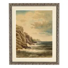 Rocky Seascape by George Howell Gay, Watercolor on heavy paper, sold Jun 2026