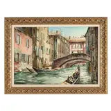 Venetian Canal Scene by Henry Gasser, Watercolor on paper board, sold Jun 2026