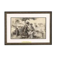 Mark Tidd in Italy by Frederick Coffay Yohn, Ink and gouache on paper, sold Jun 2026