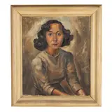 Portrait of a Woman by Wilfrid Flood, Oil on canvas, sold Jun 2026