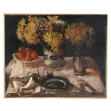 Still Life with Fruit and Flowers by Guido Cadorin, Oil on canvas (lined), sold Jun 2026