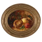 Still Life With Apples and Bird's Nest by John Poulson, Oil on panel, sold Jun 2026