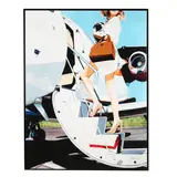 Jet Set by Jeff Schaub, Giclee in colors on canvas, sold Jun 2026