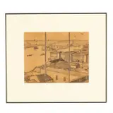 Wilmington Harbor by Claude Howell, Pencil on paper, sold Jun 2026