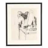 Maud's Mother with Thomas Day Dresser in Yanceyville by Maud Gatewood, Ink on paper, sold Jun 2026