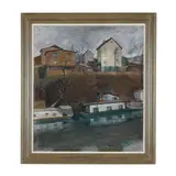 Canal Scene No. 1 by Francis Speight, Oil on canvas (lined), sold Jun 2026