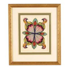 Untitled (foliate mandala) by Minnie Evans, Crayon, sold Jun 2026