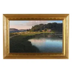 The Blue Skiff by Joseph McGurl, Oil on canvas, sold Jun 2026