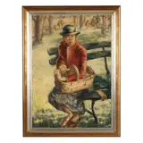 Aggie by Glenna Montague Latimer, Oil on Masonite, sold Jun 2026