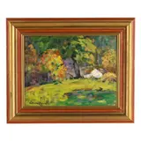 Summer Landscape by George Glenn Newell, Oil on board, sold Jun 2026