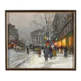 Rue Royale en Hiver by Édouard Cortès, Oil on canvas, sold Jun 2026