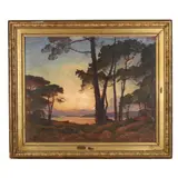 Fin de journée au bois de Lupin by Raymond Jean Verdun, Oil on canvas, sold Jun 2026
