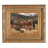 Hitchin' Up by Gary Lawrence Niblett, Oil on canvas, sold Jun 2026