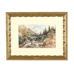 Popcatépetl by August Lohr, Watercolor on paper, sold Jun 2026