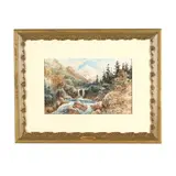 Popcatépetl by August Lohr, Watercolor on paper, sold Jun 2026
