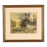 Indian River by J. Ralph Wilcox, Watercolor and gouache on paper, sold Jun 2026
