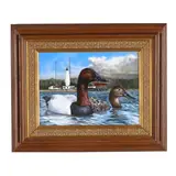 Swimming Canvasbacks by Eddie LeRoy, Oil on panel, sold May 2026