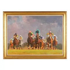 Thundering Home by Peter Smith, Oil on canvas, sold May 2026
