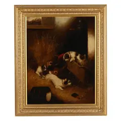Terriers on the Hunt by Edward Armfield, Oil on canvas, sold May 2026