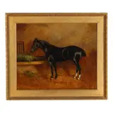 Thoroughbred in a Stable by Gertrude L. Whelpton, Oil on canvas (lined), sold May 2026