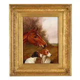 A Horse and Two Hounds by Colin Graeme Roe, Oil on canvas, sold May 2026